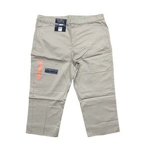 Bandolino NWT Pants Women's 14 Khaki  Capris Maureen w Comfort Waist